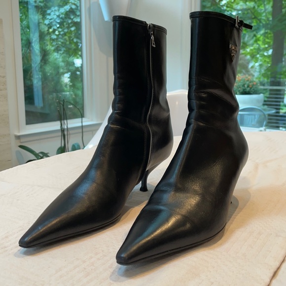Prada Leather Booties - Picture 1 of 7